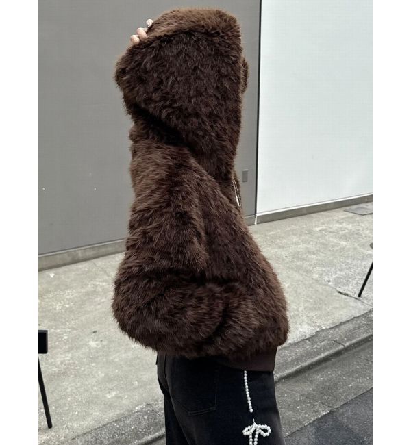 EMODA「フードフェイクファーブルゾン」|ブルゾン・スタジャン|