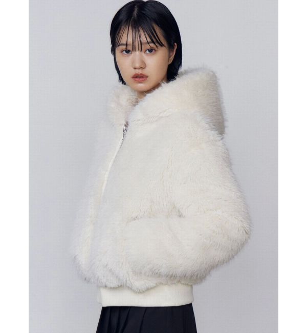 EMODA「フードフェイクファーブルゾン」|ブルゾン・スタジャン|