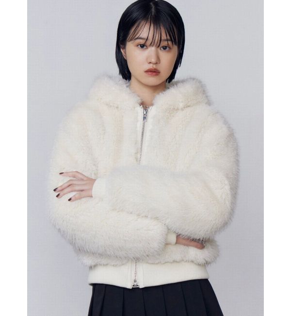 EMODA「フードフェイクファーブルゾン」|ブルゾン・スタジャン|