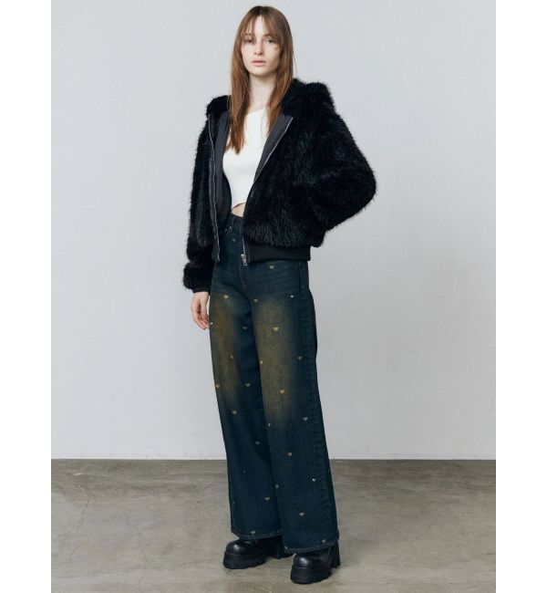 EMODA「フードフェイクファーブルゾン」|ブルゾン・スタジャン|