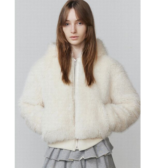 EMODA「フードフェイクファーブルゾン」|ブルゾン・スタジャン|