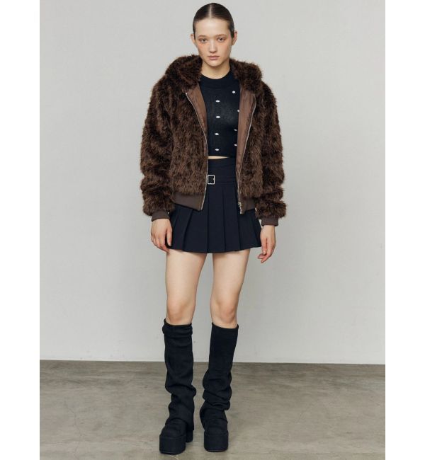 EMODA「フードフェイクファーブルゾン」|ブルゾン・スタジャン|