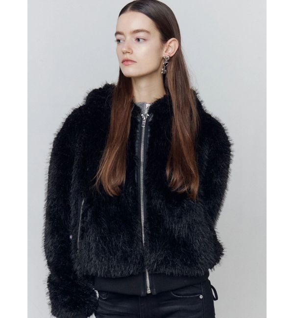 EMODA「フードフェイクファーブルゾン」|ブルゾン・スタジャン|