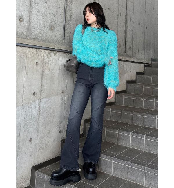 MURUA「インナーファーベルテッドクロッグス」|スリッポン|