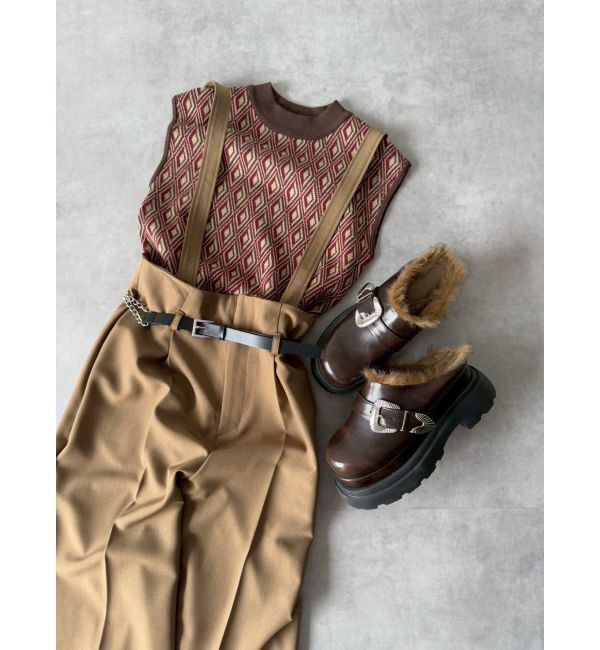 MURUA「インナーファーベルテッドクロッグス」|スリッポン|