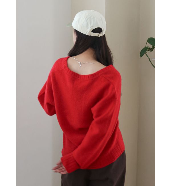 Ungrid「ラムウールVネックニット」|ニット・セーター|