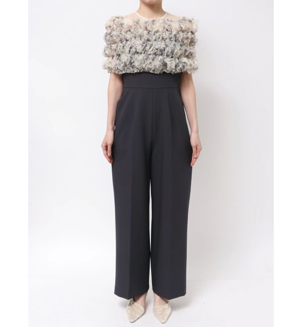 LAGUNAMOON「LADYチュールオフショルパンツドレス」|ワンピース|