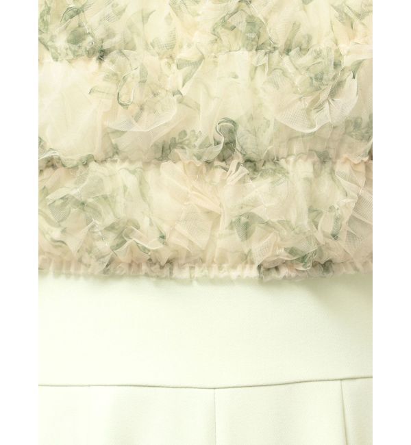 LAGUNAMOON「LADYチュールオフショルパンツドレス」|ワンピース|