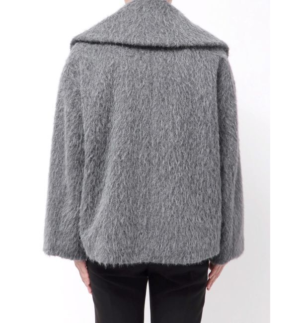 LAGUNAMOON「フェイクフェザーワイドカラーショートコート」|その他|