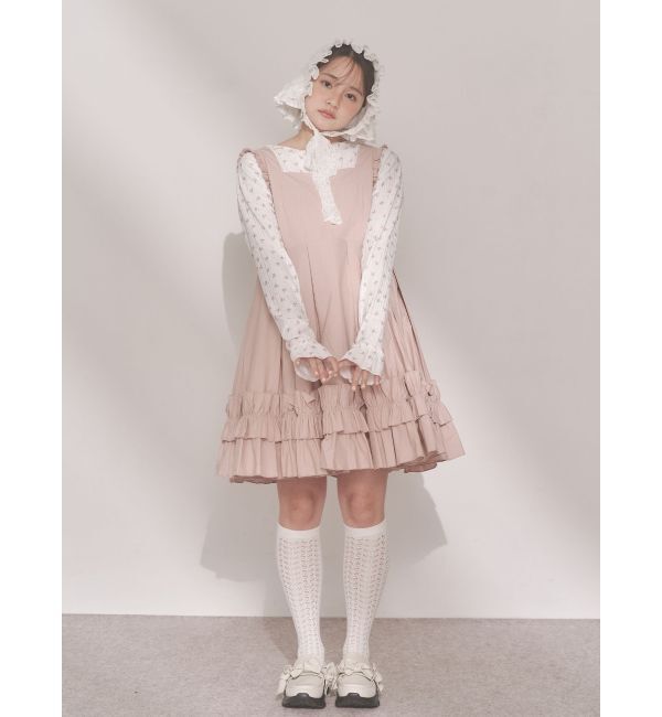 merry jenny「タックフリルミニワンピース」|ワンピース|