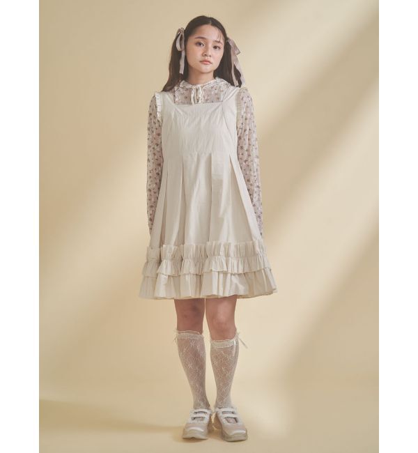 merry jenny「タックフリルミニワンピース」|ワンピース|