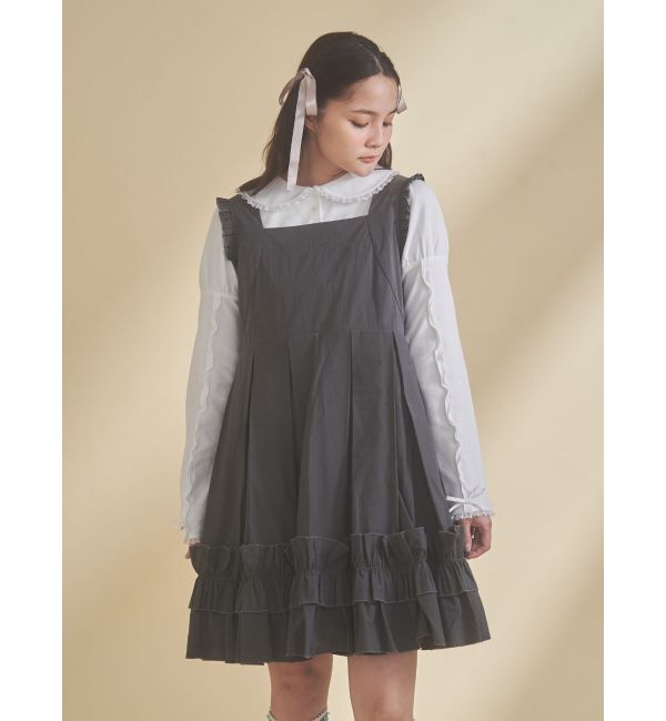 merry jenny「タックフリルミニワンピース」|ワンピース|