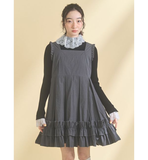 merry jenny「タックフリルミニワンピース」|ワンピース|