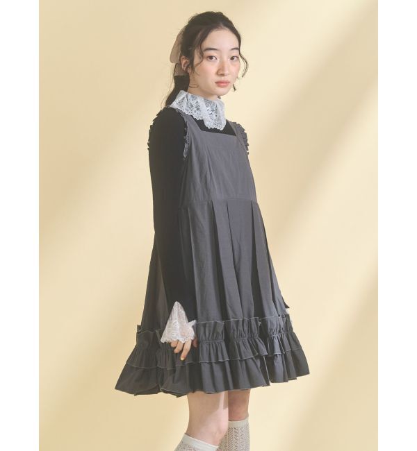 merry jenny「タックフリルミニワンピース」|ワンピース|