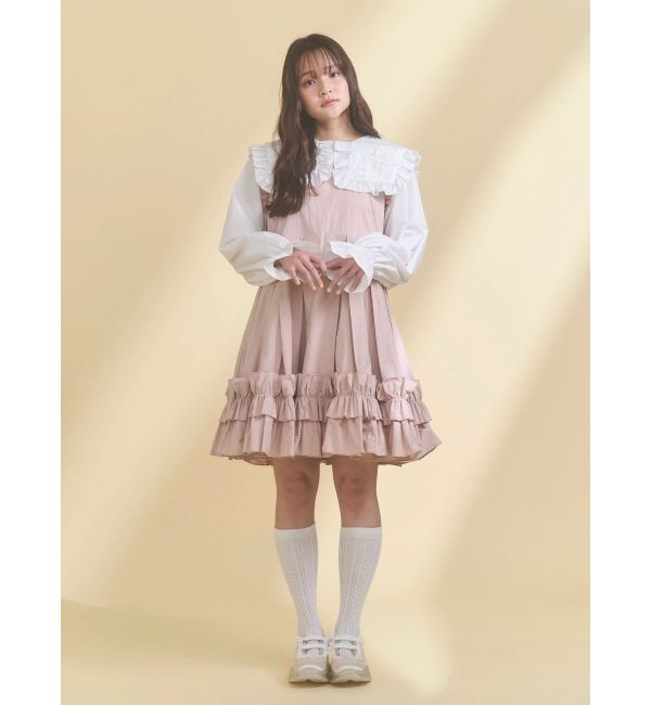 merry jenny「タックフリルミニワンピース」|ワンピース|