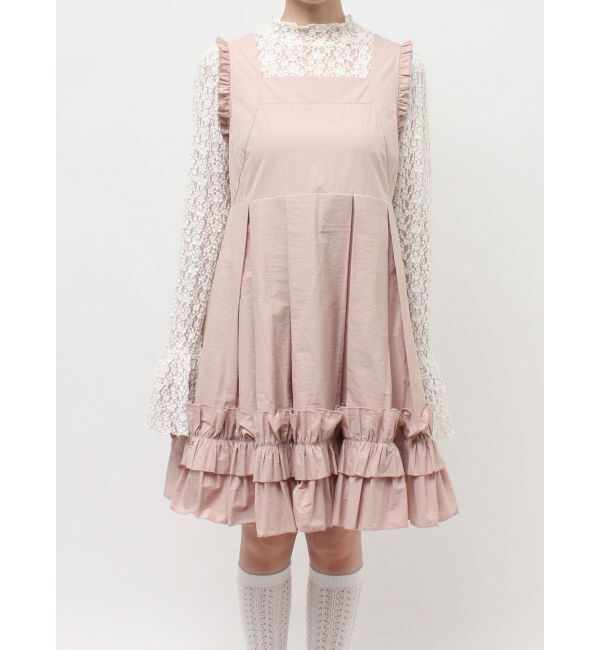 merry jenny「タックフリルミニワンピース」|ワンピース|