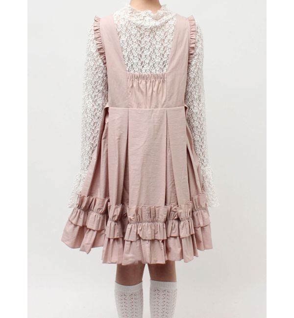 merry jenny「タックフリルミニワンピース」|ワンピース|