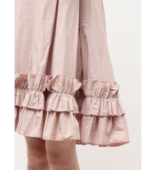 merry jenny「タックフリルミニワンピース」|ワンピース|