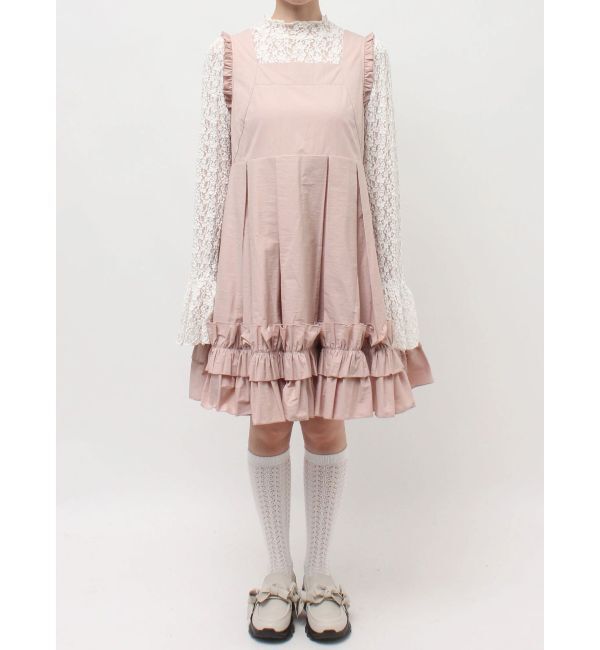 merry jenny「タックフリルミニワンピース」|ワンピース|