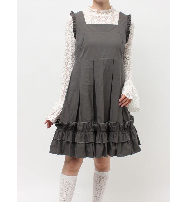 merry jenny「タックフリルミニワンピース」|ワンピース|