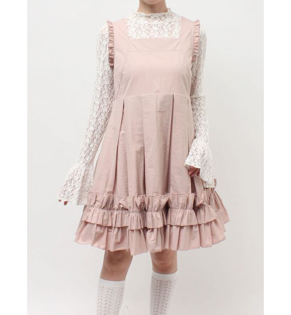 merry jenny「タックフリルミニワンピース」|ワンピース|