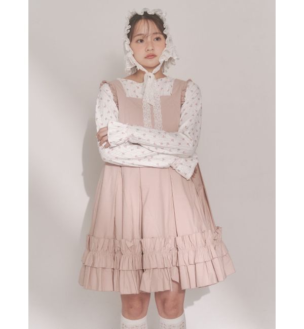 merry jenny「タックフリルミニワンピース」|ワンピース|