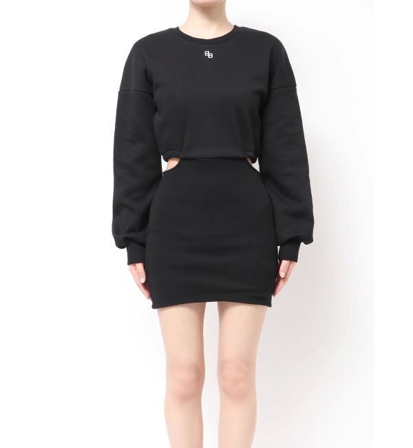 GYDA「SIDE OPEN CHAIN GGスウェットワンピース」|ワンピース|