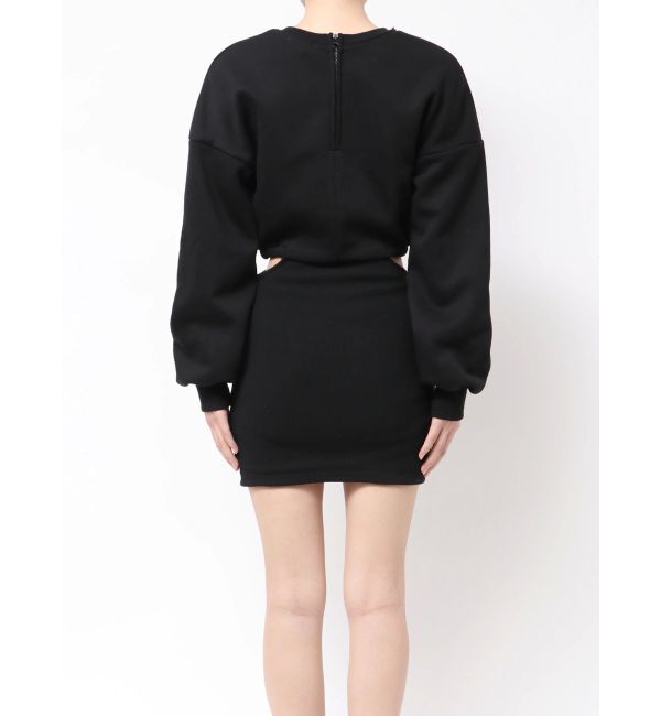 GYDA「SIDE OPEN CHAIN GGスウェットワンピース」|ワンピース|