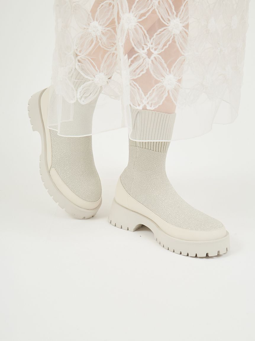 emmi atelier「ecoニットブーツ」|ショートブーツ|