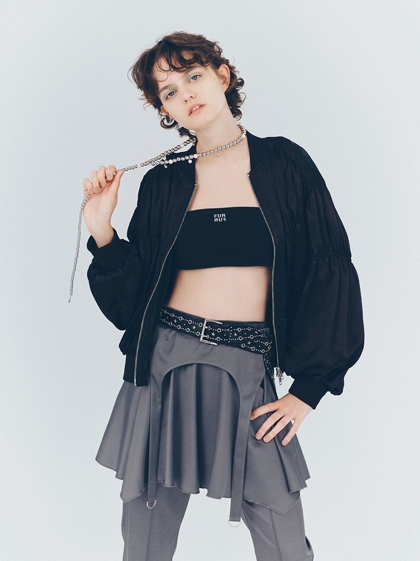 FURFUR「ロゴ刺繍バンドゥブラトップ」|インナー|