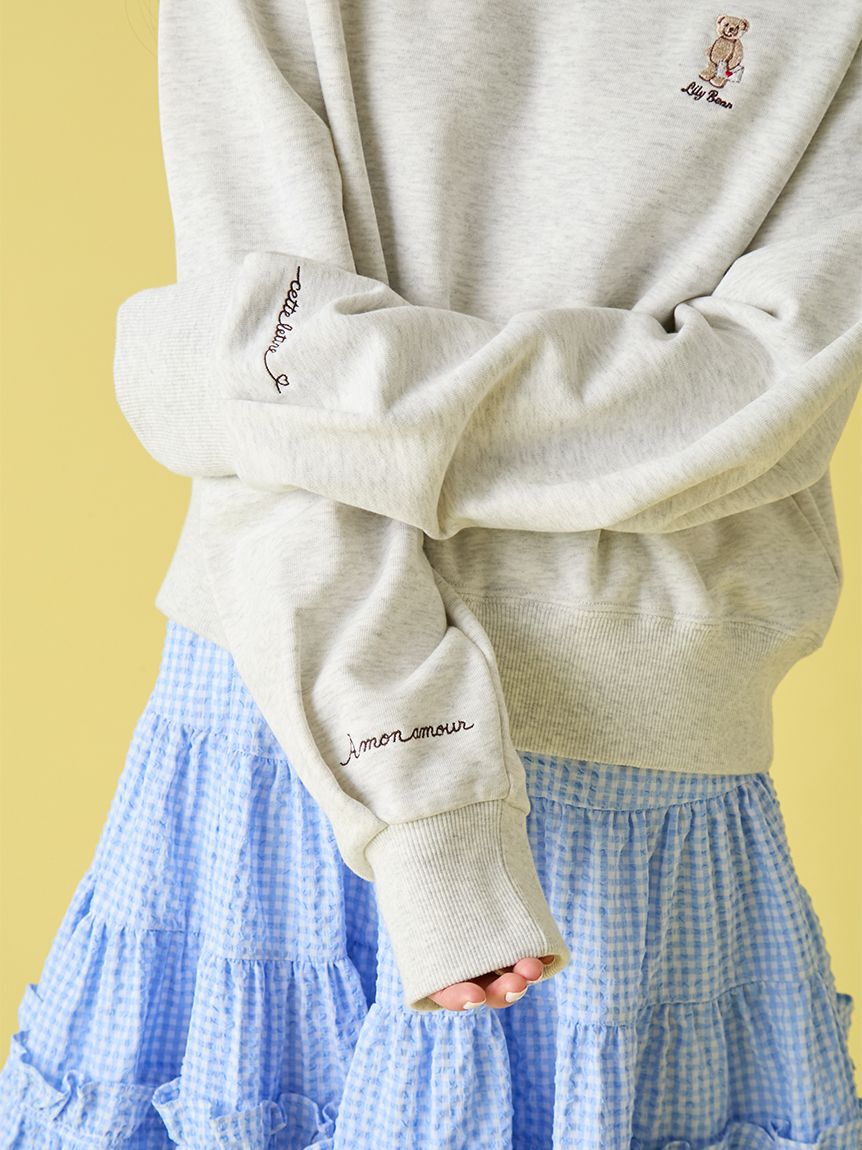 LILY BROWN「Lily Bearラブレターモチーフスウェット」|スウェット・ジャージ|