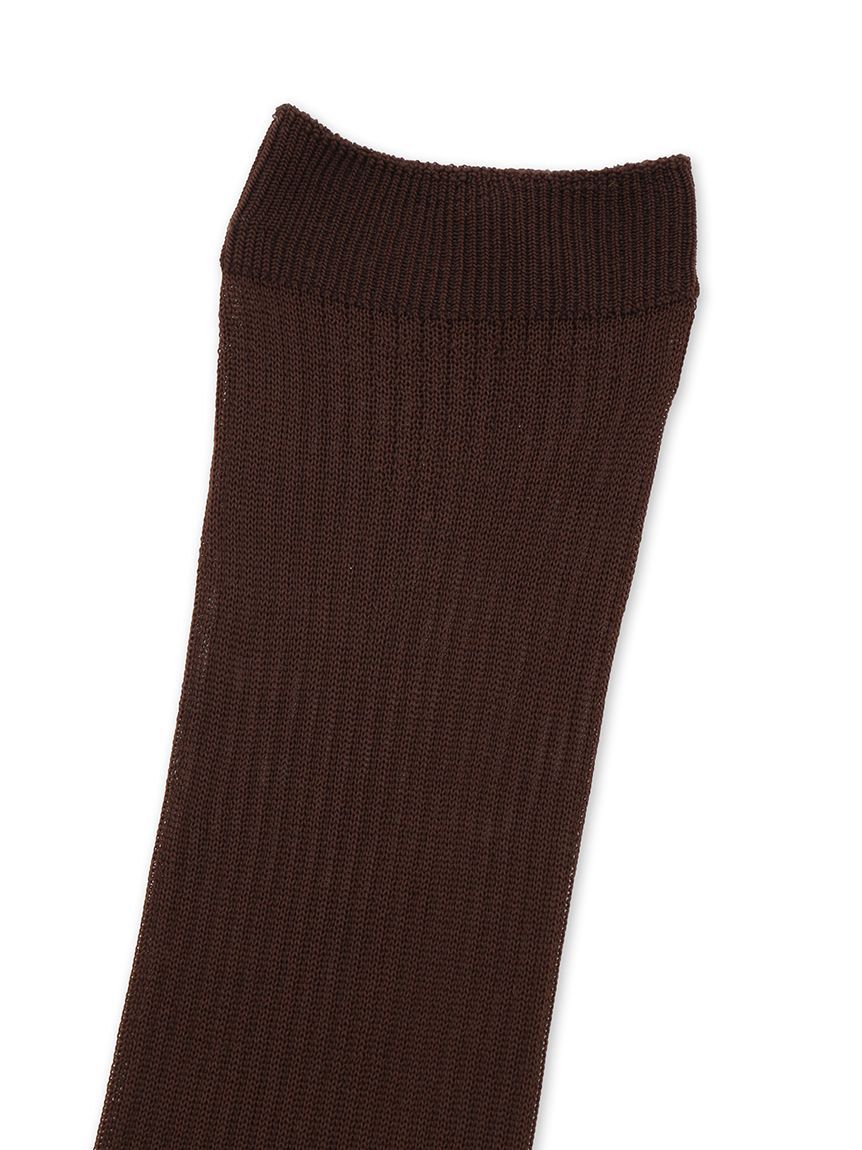 LILY BROWN「シアーリブハイソックス」|ソックス|