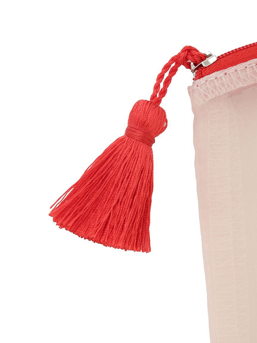 LILY BROWN「CAT刺繍シアーポーチ」|ポーチ|