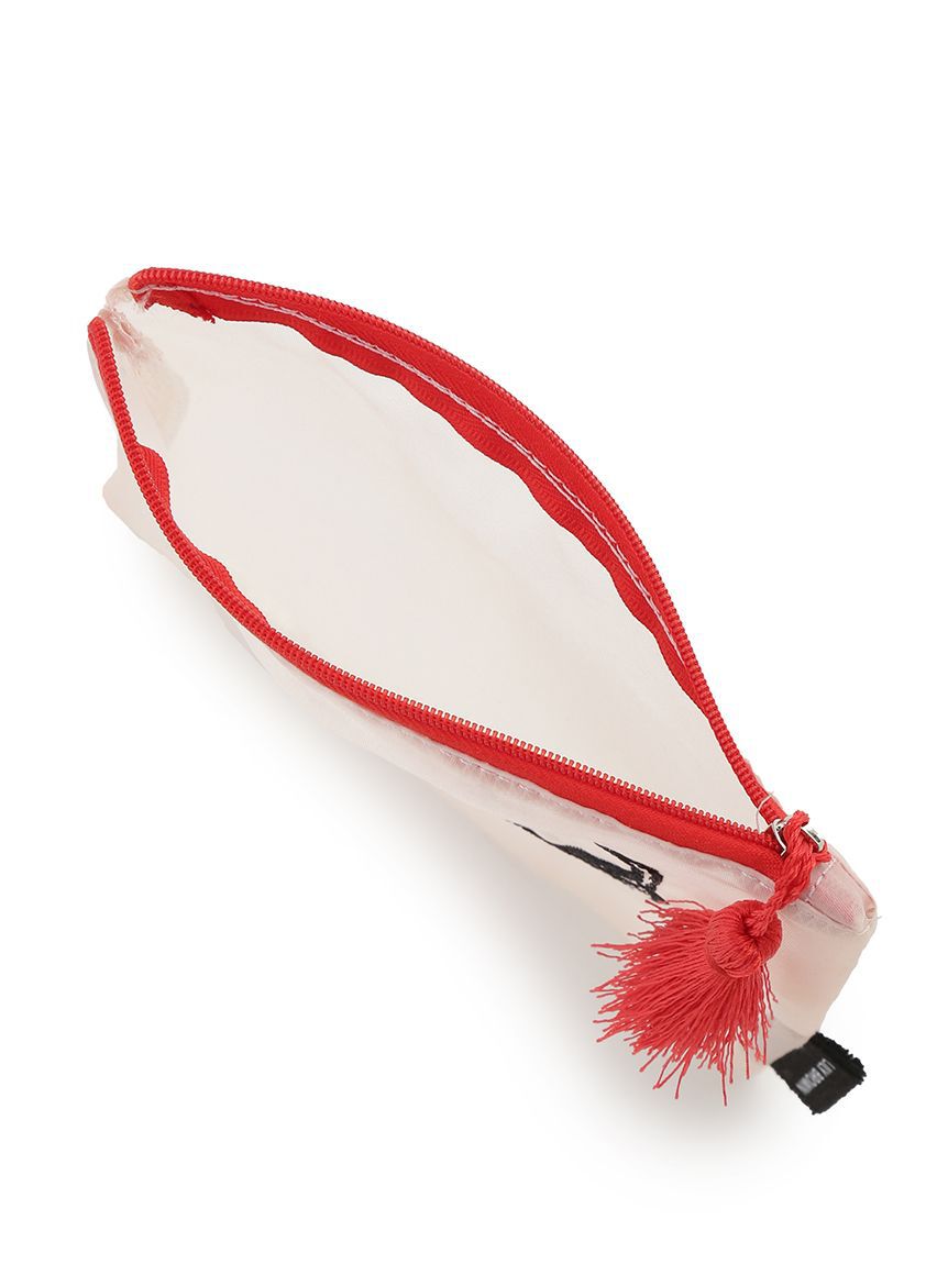 LILY BROWN「CAT刺繍シアーポーチ」|ポーチ|