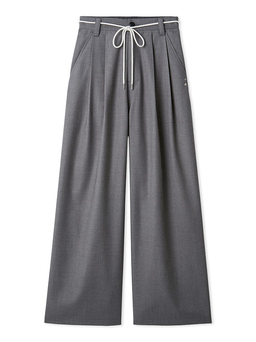 LILY BROWN「2タックワイドパンツ」|チノ|GRY