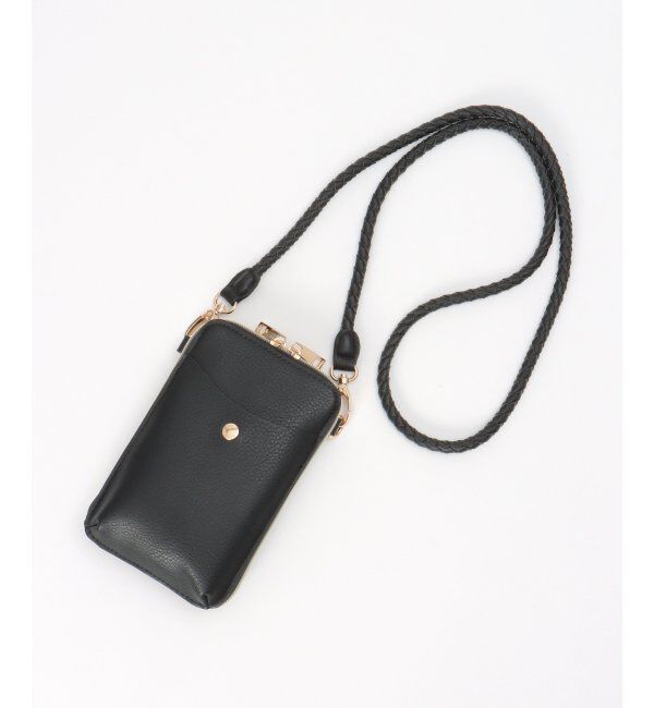 ikka「ＰＵスマフォショルダー」|その他|ブラック