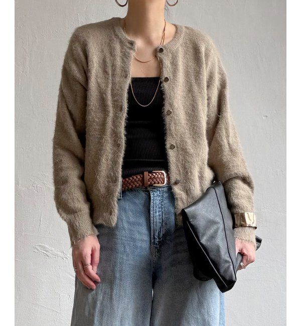 Lbc with Life「ラメMIX2WAYカーデプルオーバー」|カーディガン|グレージュ