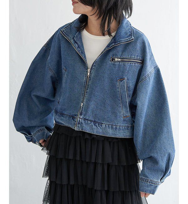 VENCE share style「スタンドカラーショート丈ブルゾン」|ブルゾン・スタジャン|