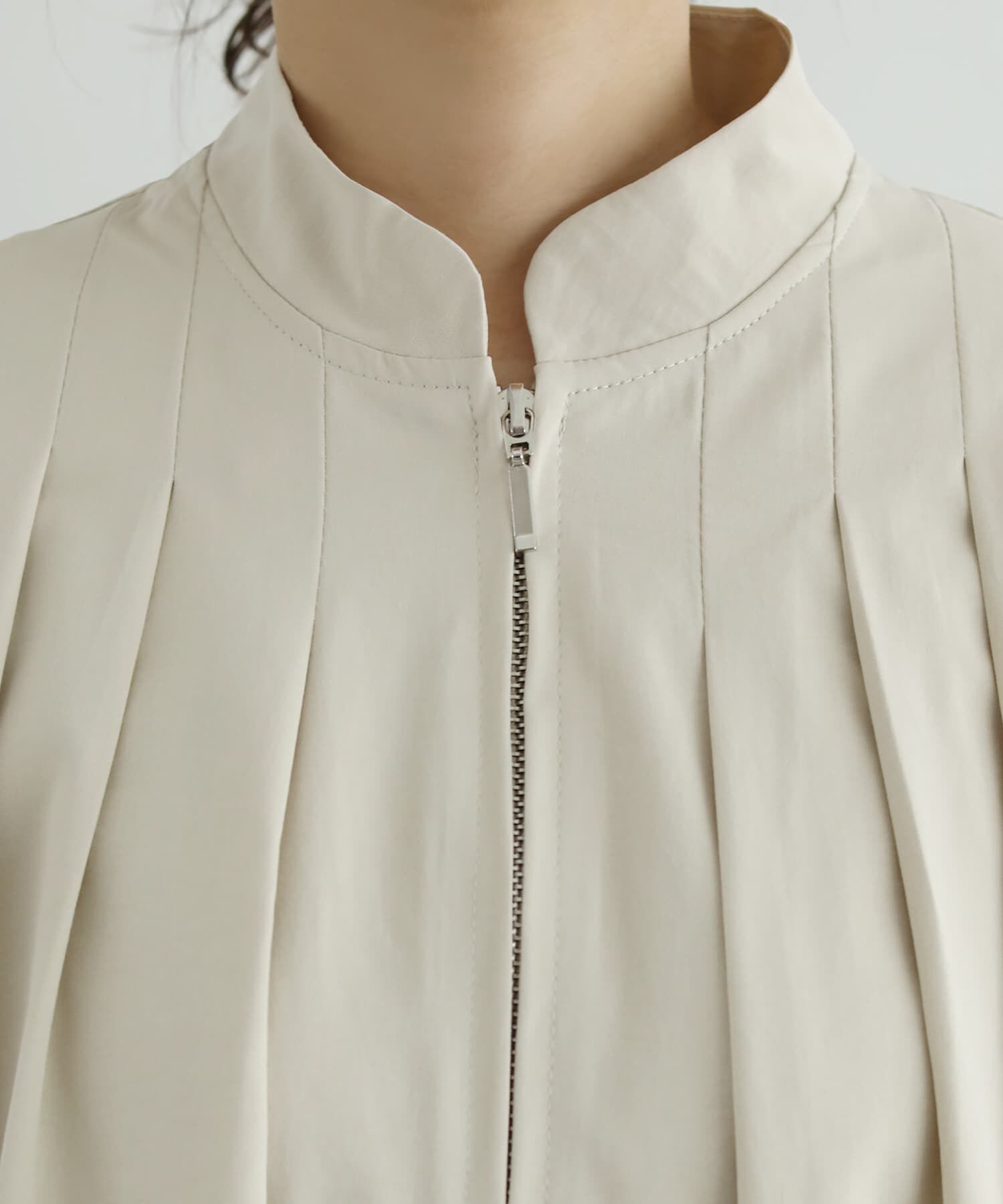 STYLE DELI「ブルゾン風タックジャケット」|ブルゾン・スタジャン|