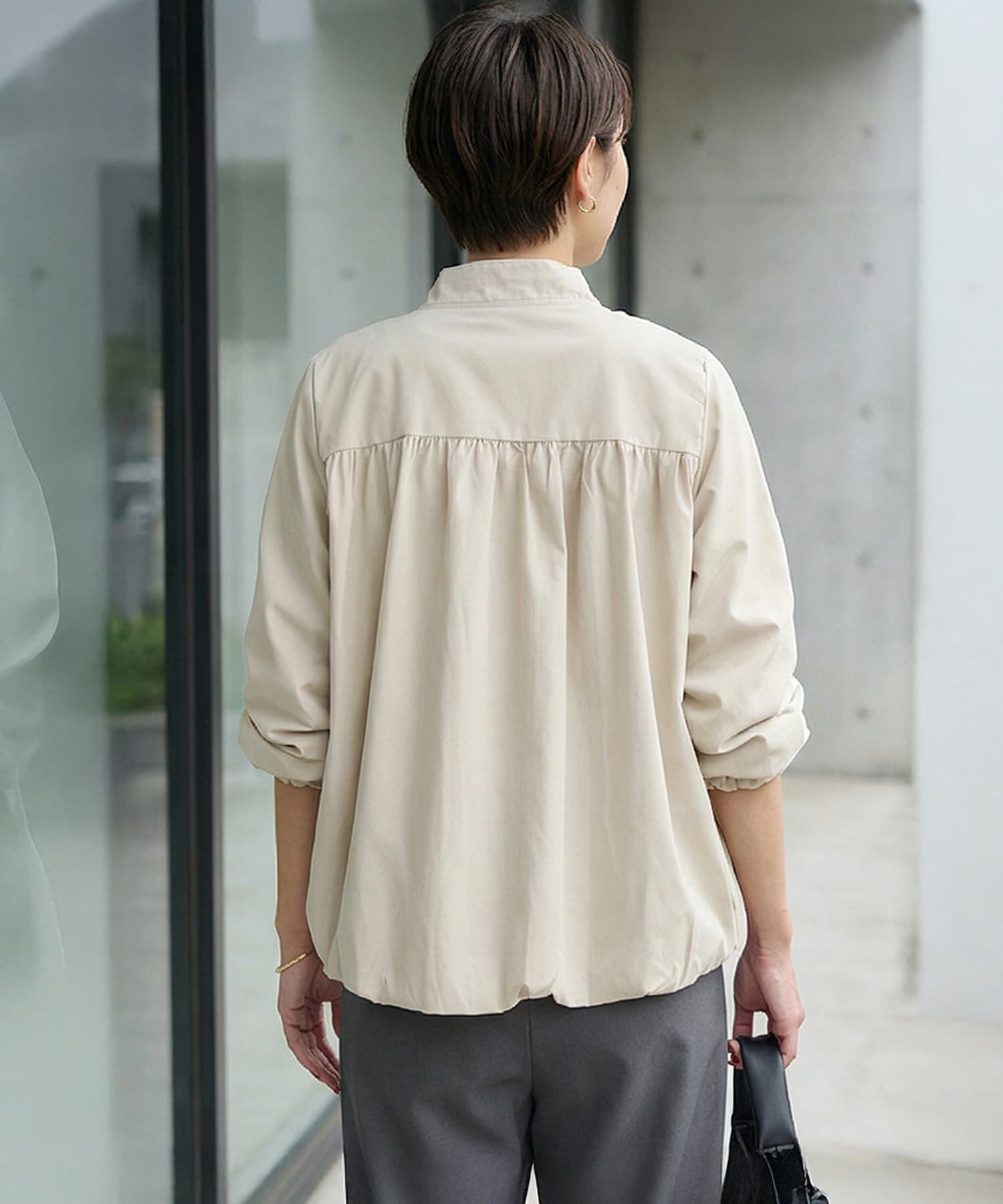 STYLE DELI「ブルゾン風タックジャケット」|ブルゾン・スタジャン|