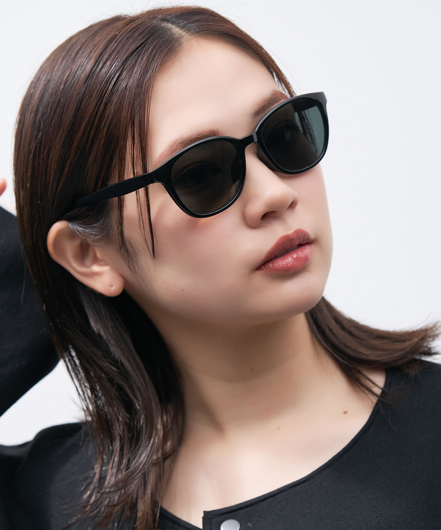  「ウェリントン型 サングラス（偏光機能搭載）｜軽量｜偏光レンズ｜Zoff」|サングラス|ブラック