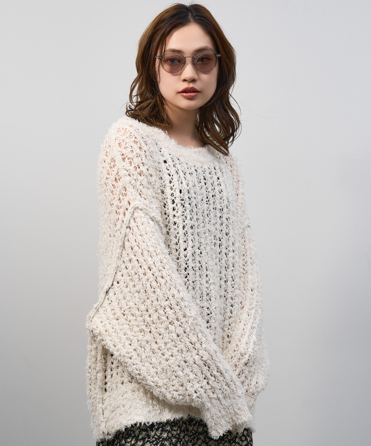  「Zoff | UNITED ARROWS ボストン型 サングラス クリアフレーム UVカット ズレ防止 ユナイテッドアローズ」|サングラス|