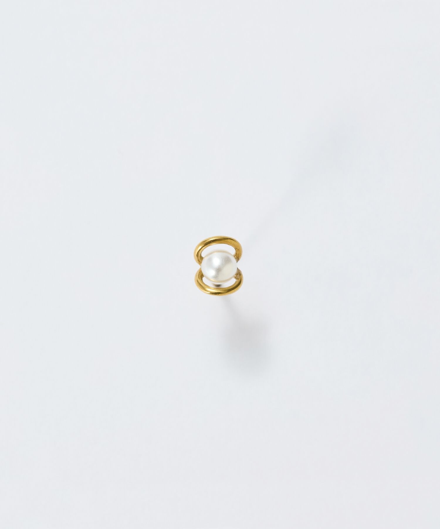 Phoebe「【金属アレルギー対応】プチメタルパールピアス(片耳)/サージカルステンレス」|ピアス|