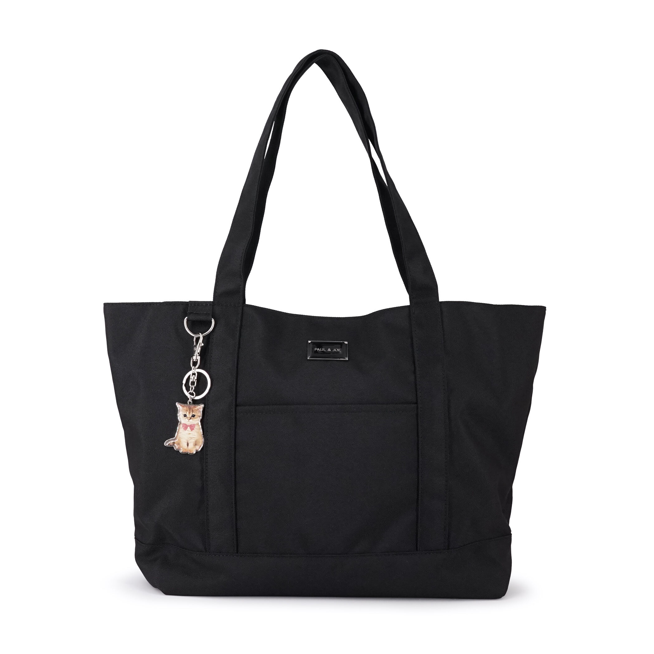 PAUL&JOE「ビッグトートバッグ／プレートメタル」|トートバッグ|ブラック