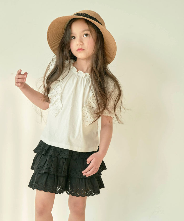 BACKYARD FAMILY「麦わら帽子 キッズ 女の子 通販 ストローハット 麦わら 帽子 リボン ストロー ハット 子供」|その他|