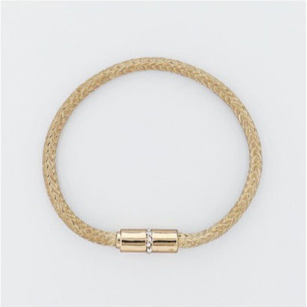 BACKYARD FAMILY「ブレスレット 静電気軽減 通販 静電気 アクセサリー マグネットブレスレット 細め レディース」|その他|ゴールド1