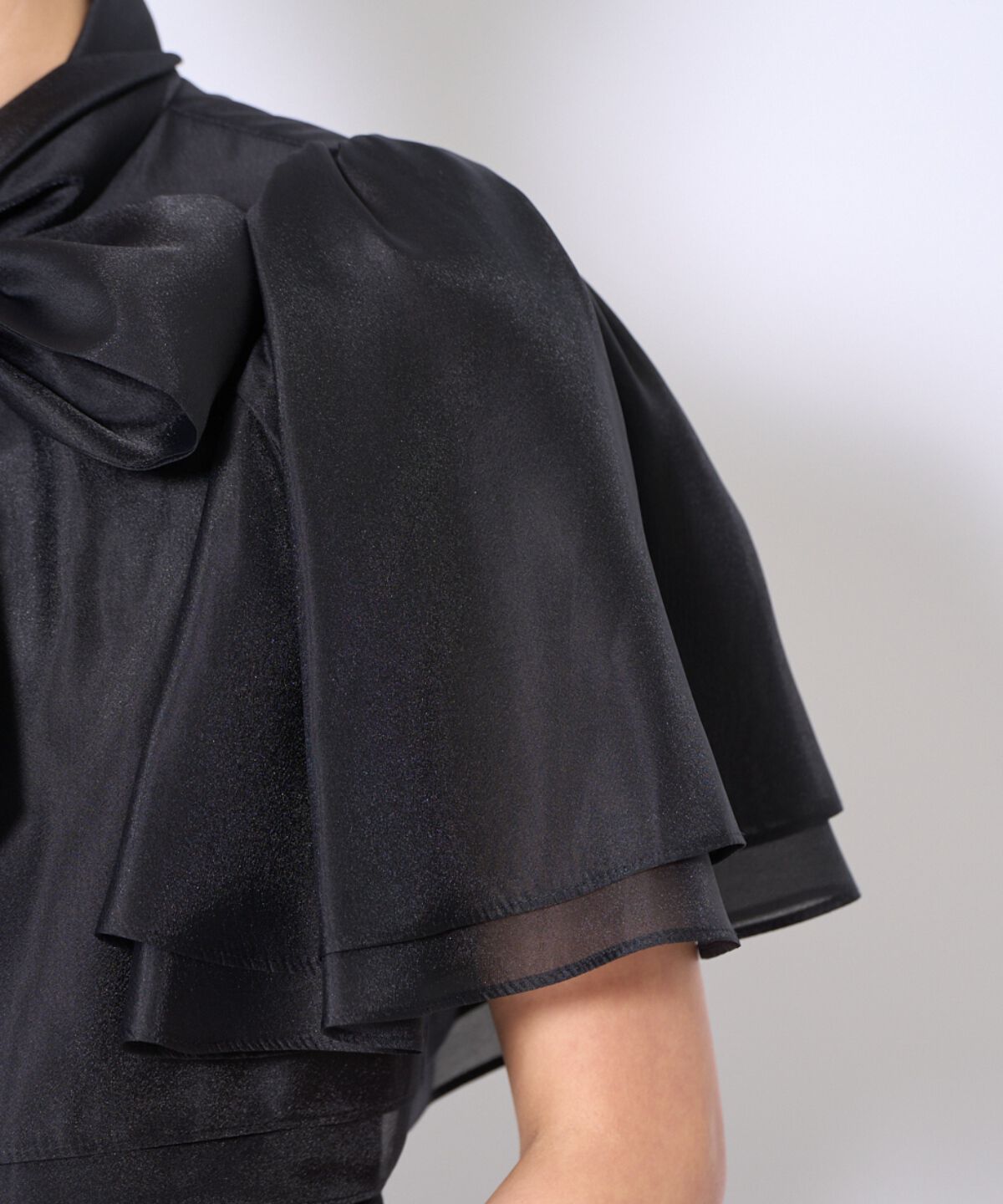 アンドクチュール「ラメボタニカルレースレイヤードドレス」|ドレス|