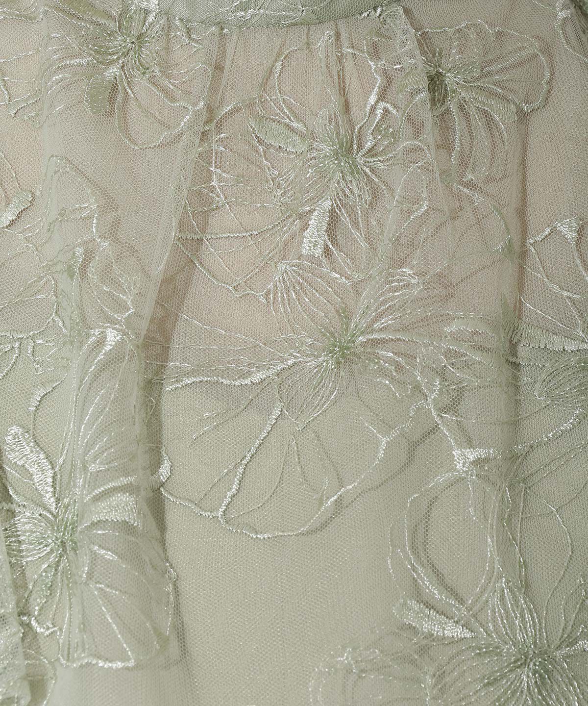 アンドクチュール「ラメフラワーチュールレイヤードドレス」|ドレス|