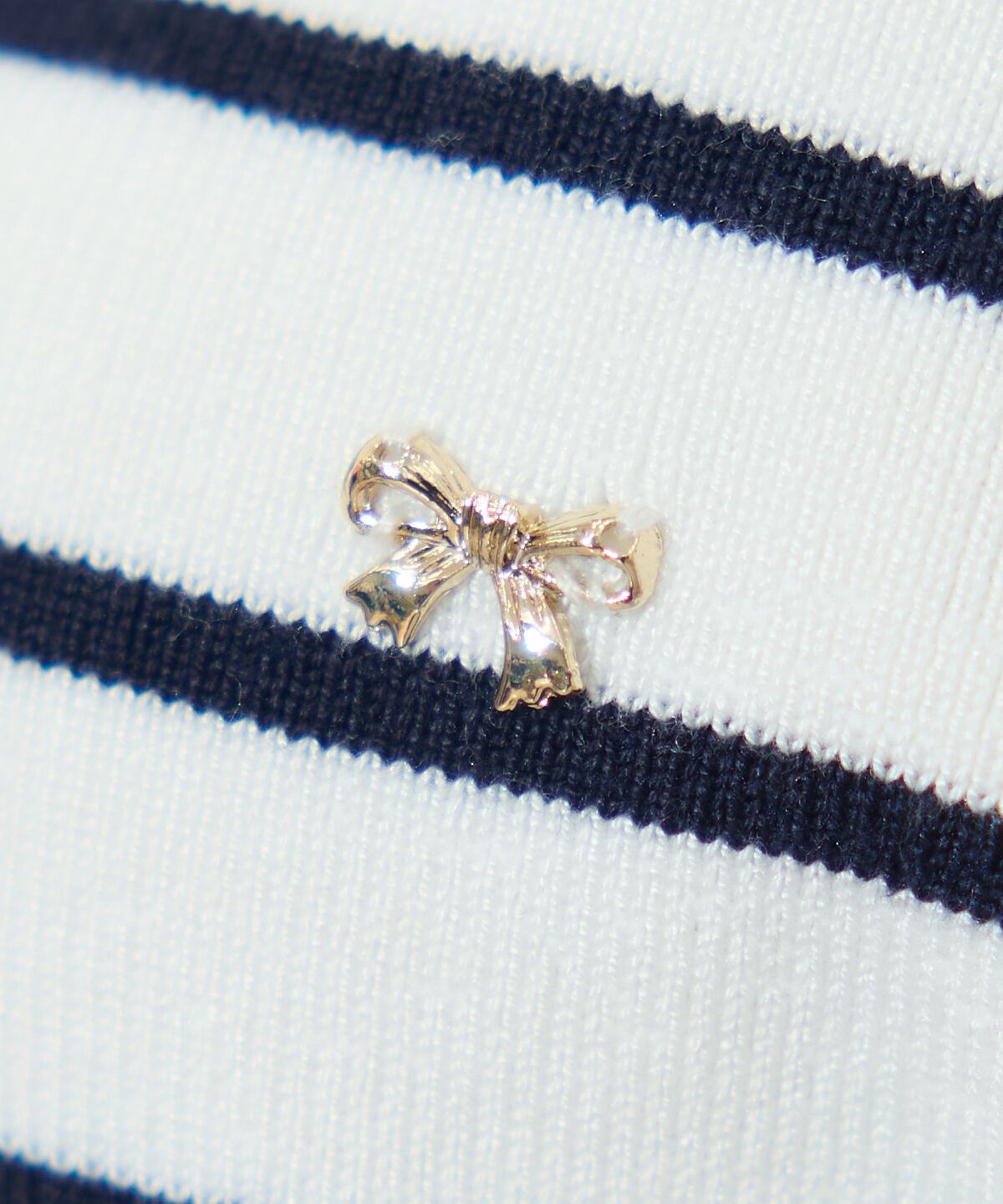 WILLSELECTION「ビジュー＆リボンパーツニットプルオーバー」|ニット・セーター|