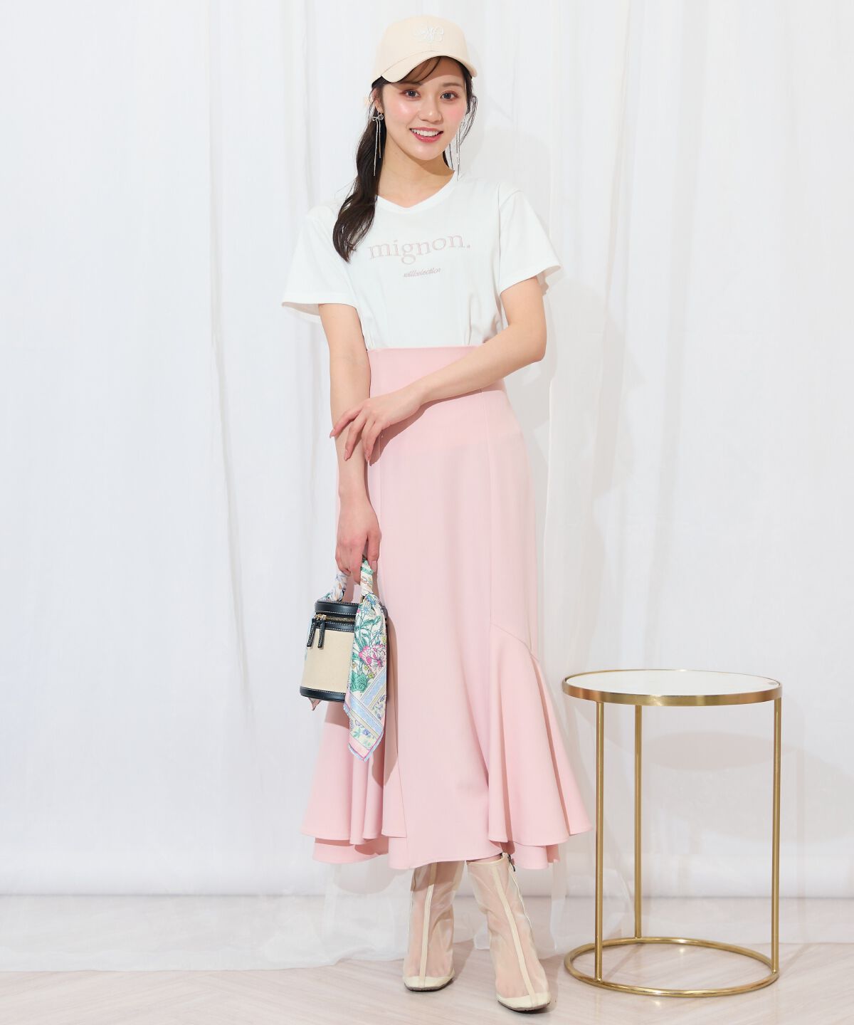 WILLSELECTION「裾ボリュームマーメイドスカート」|フレア|